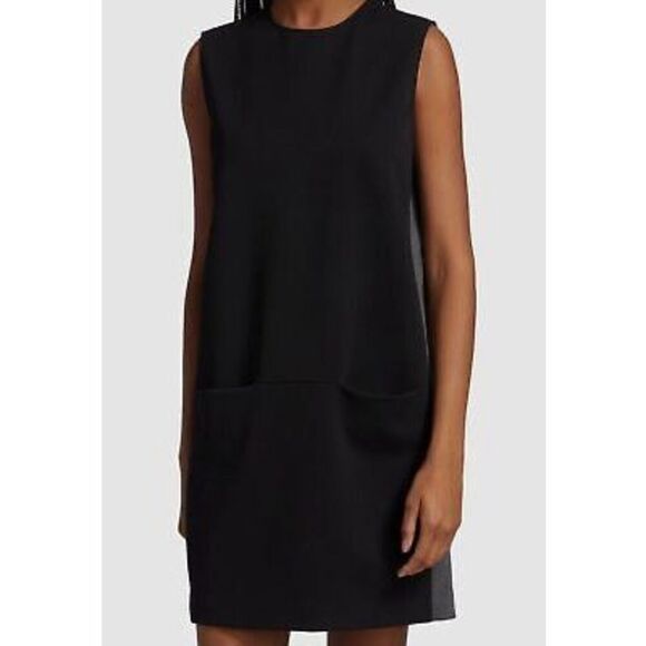 ✨ATM Anthony Thomas Melillo Women Black Woven Sleeveless Shift Sz XS Dress✨ - Picture 3 of 11